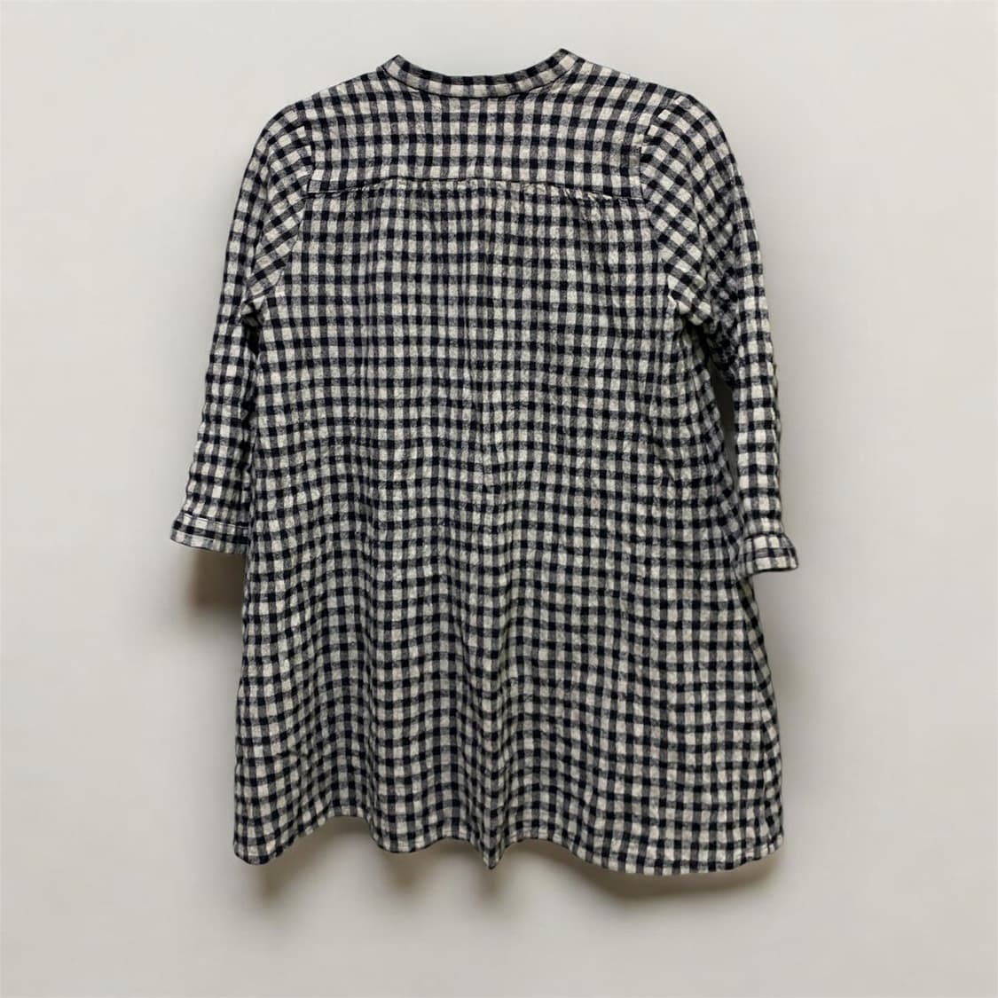 일본 네네 체크 울52 블라우스 상품이미지2