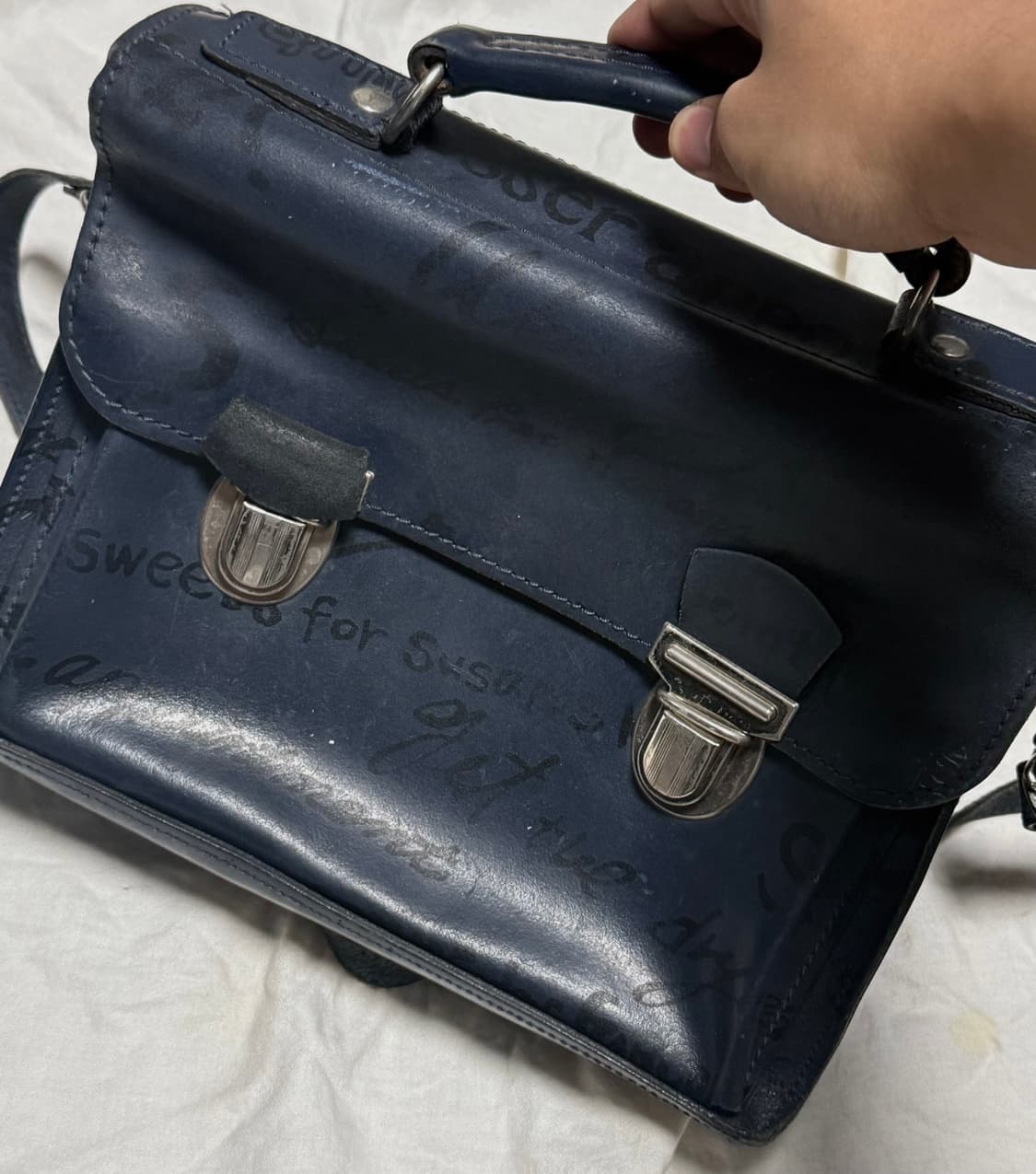 꼼데가르송 made in france 낙서 그래피티 사첼백 상품이미지2