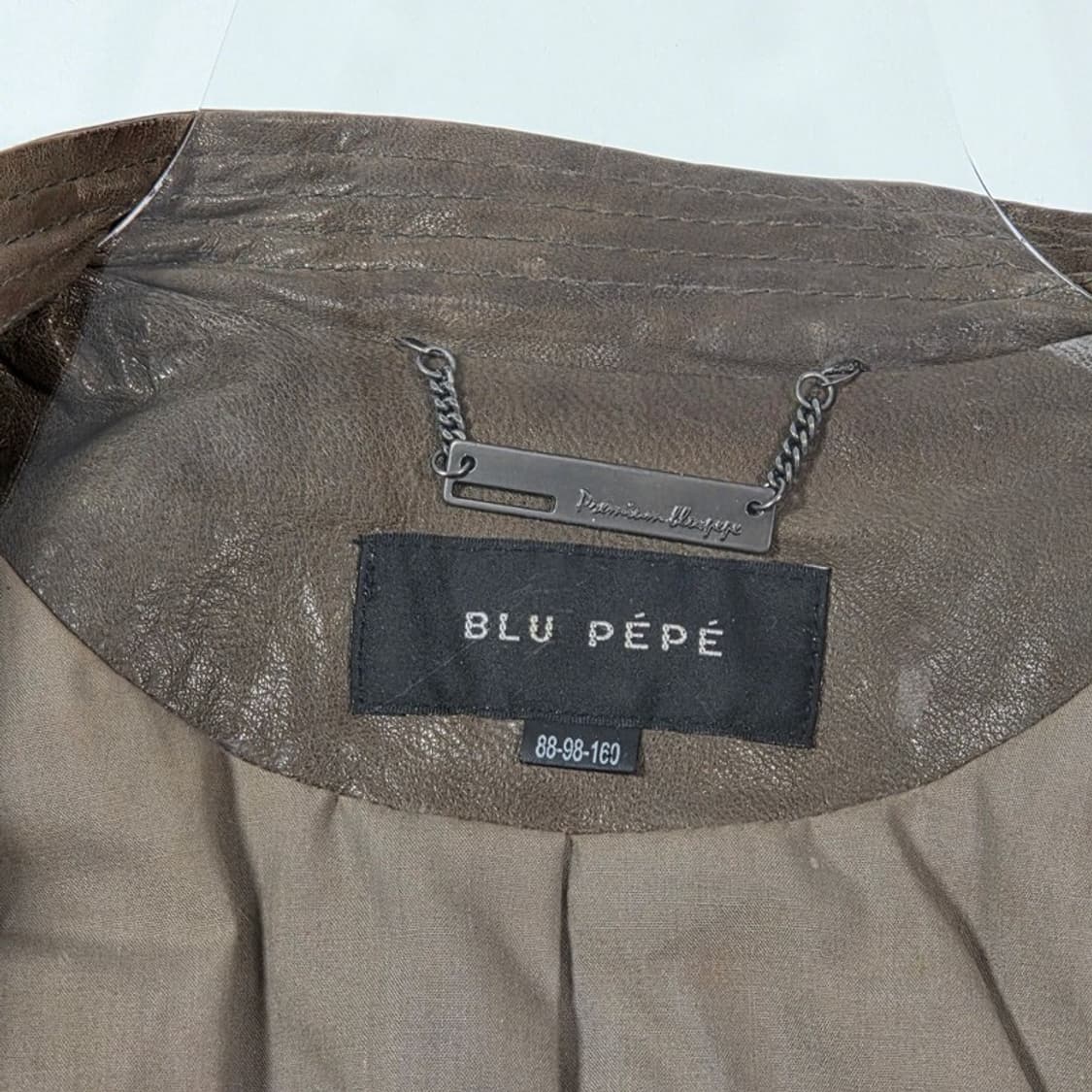 블루페페 천연 양가죽 램스킨 지퍼 디테일 자켓 상품이미지6