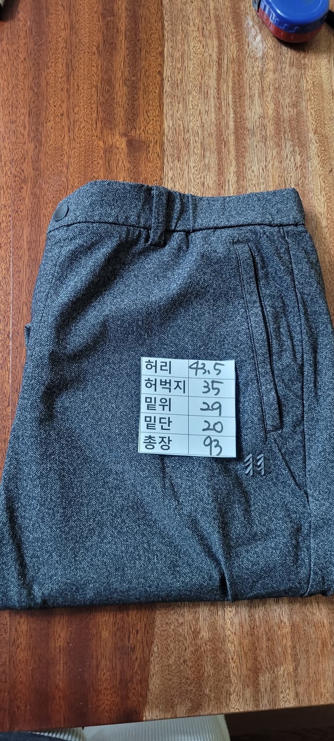 👔남성34-35인치👔코오롱스포츠 남성 기모 헤링본  바지 상품이미지7