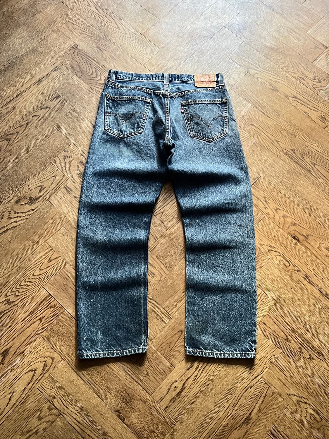 [34]00's 리바이스 USA 505 빈티지 워싱 데님 팬츠 상품이미지2