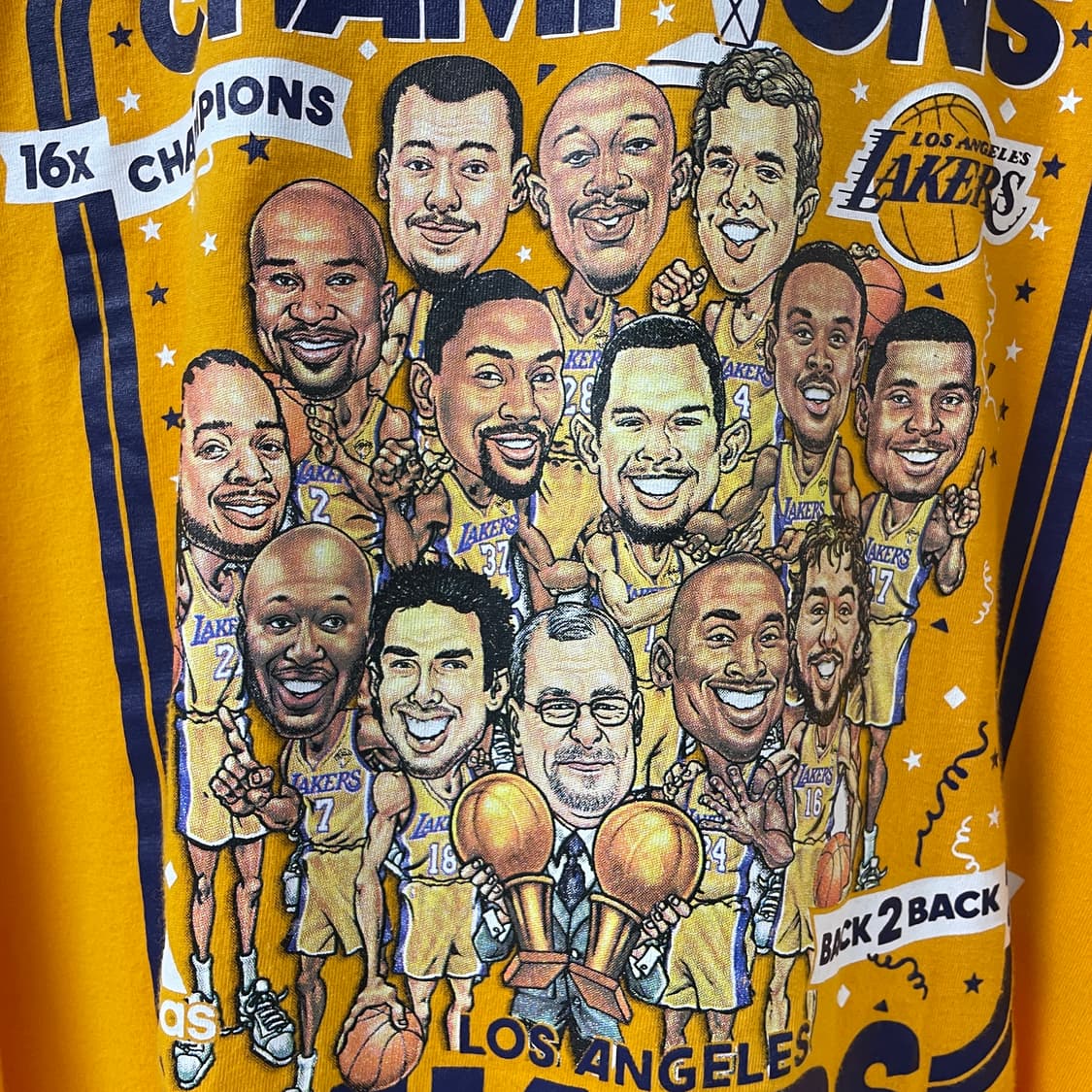 아디다스 NBA 레이커스 긴팔 티셔츠 110 상품이미지4