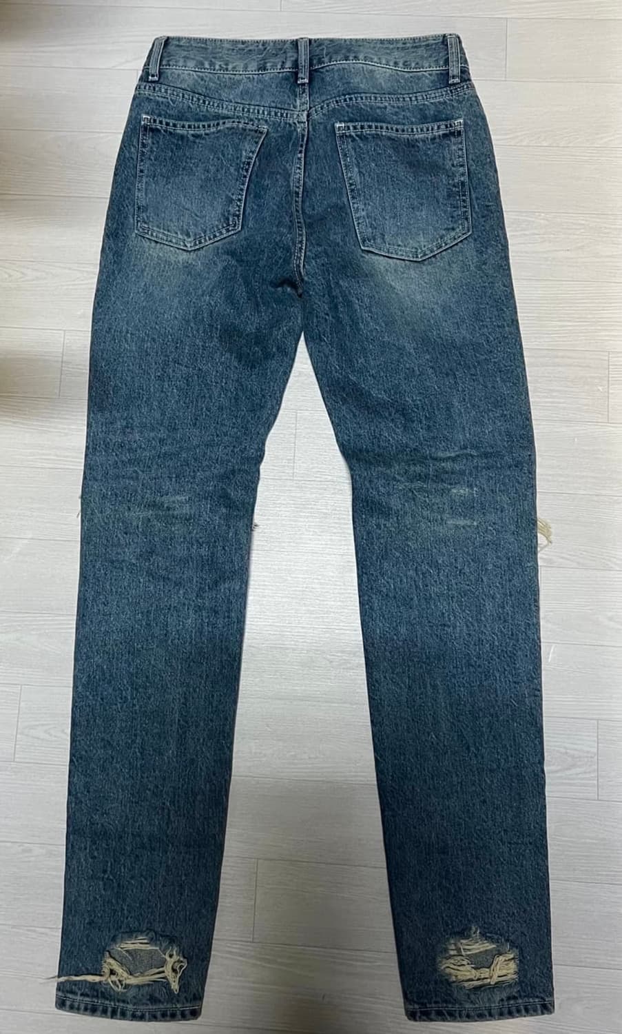 남자 락시크 디스 청바지 언노운옴므 데미지진 상품이미지2