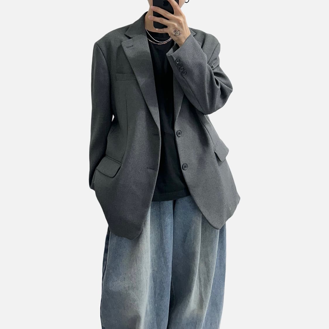 Believe 빌리브 2버튼 블레이저 자켓 상품이미지2