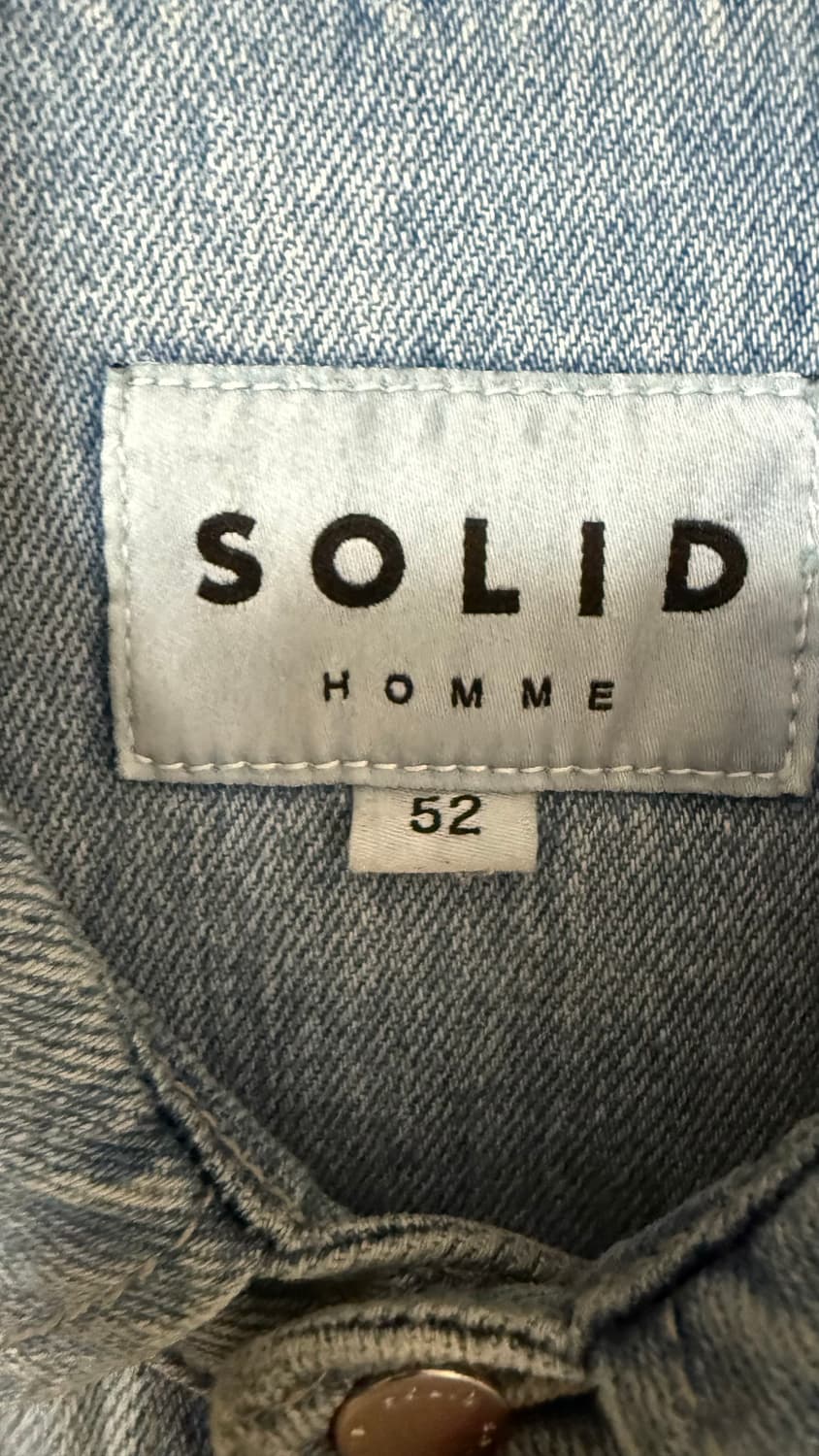 24SS 솔리드옴므 데님 반팔 셔츠 52 상품이미지3