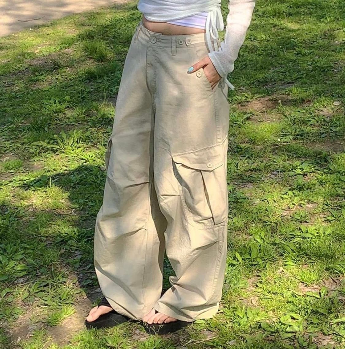 OOTJ 카고팬츠 베이지 (M size) 상품이미지2