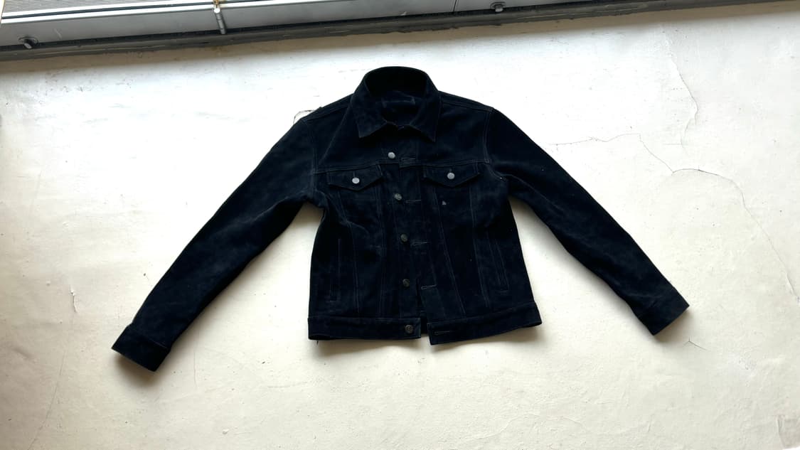 Stussy 2015 스웨이드 트러커 자켓 블랙 상품이미지2