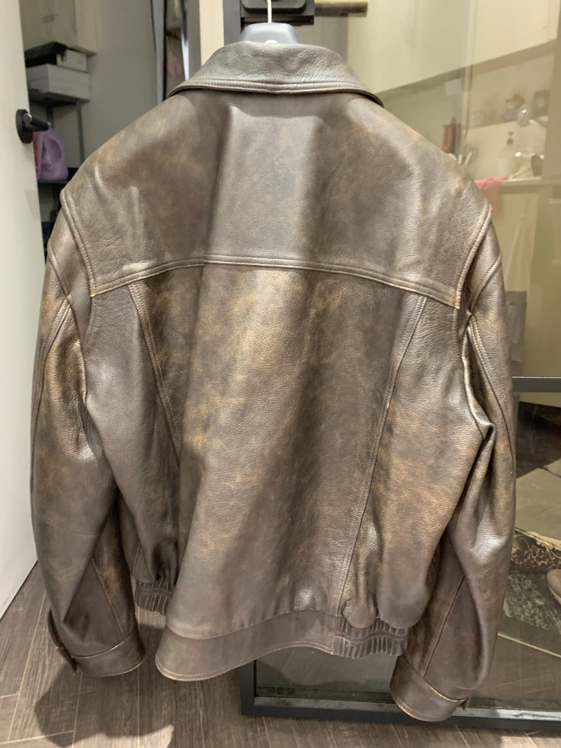 느와르라르메스 디스트레스드 가죽자켓 52 상품이미지2