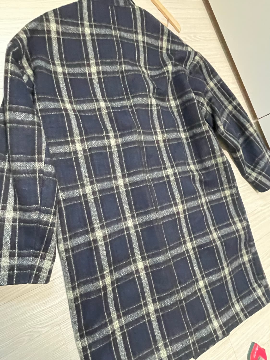 The clap 더 클랩 체크 더블코트 상품이미지6