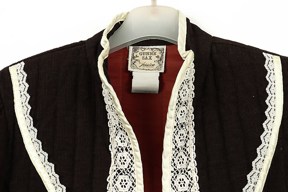 70's GUNNIE SAX 코듀로이 퀼팅 거니섹투피스 미국빈티지드레스 상품이미지9