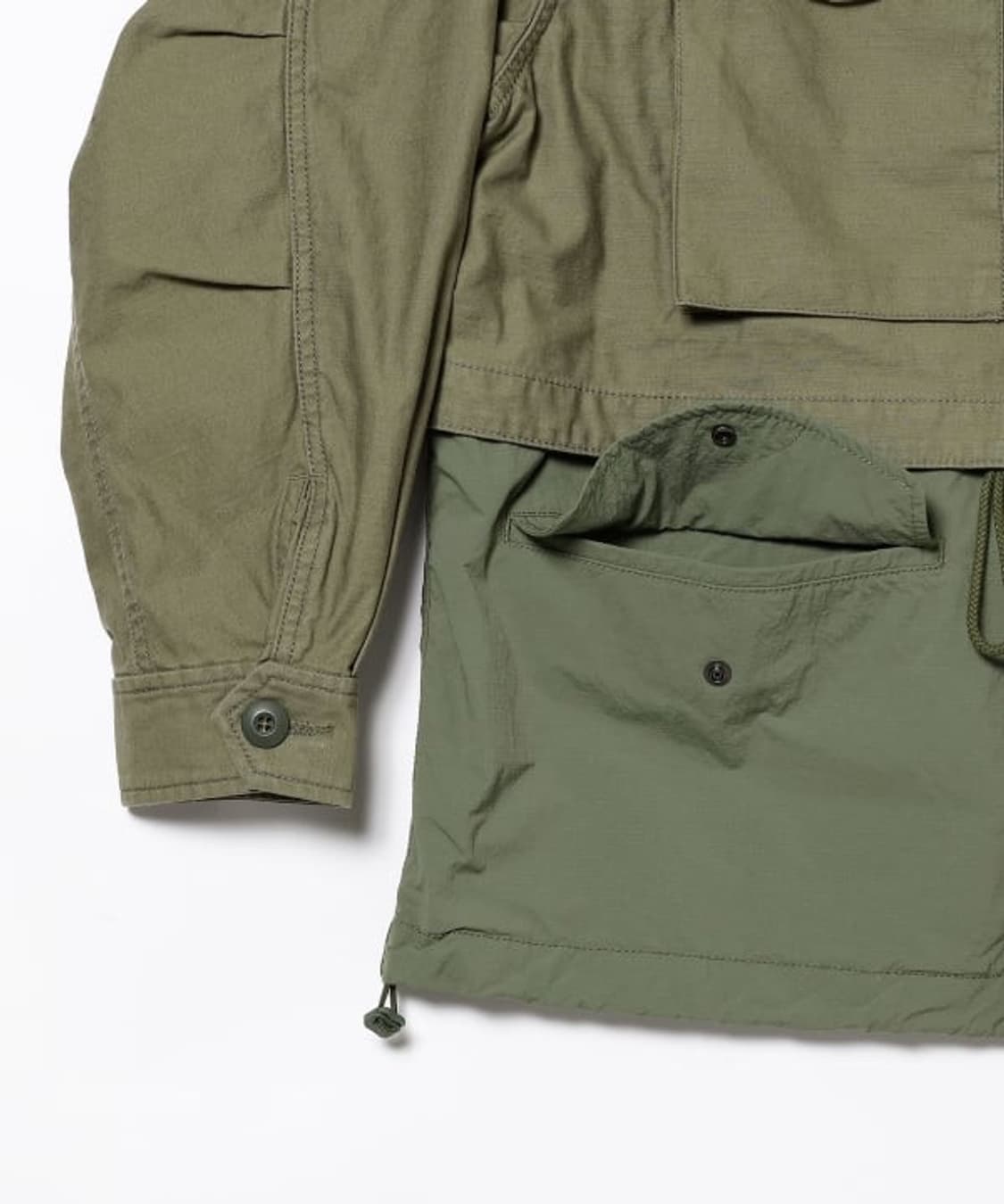 BEAMS 빔즈 벤틸레이션 M-65 블루종 자켓 s 상품이미지4