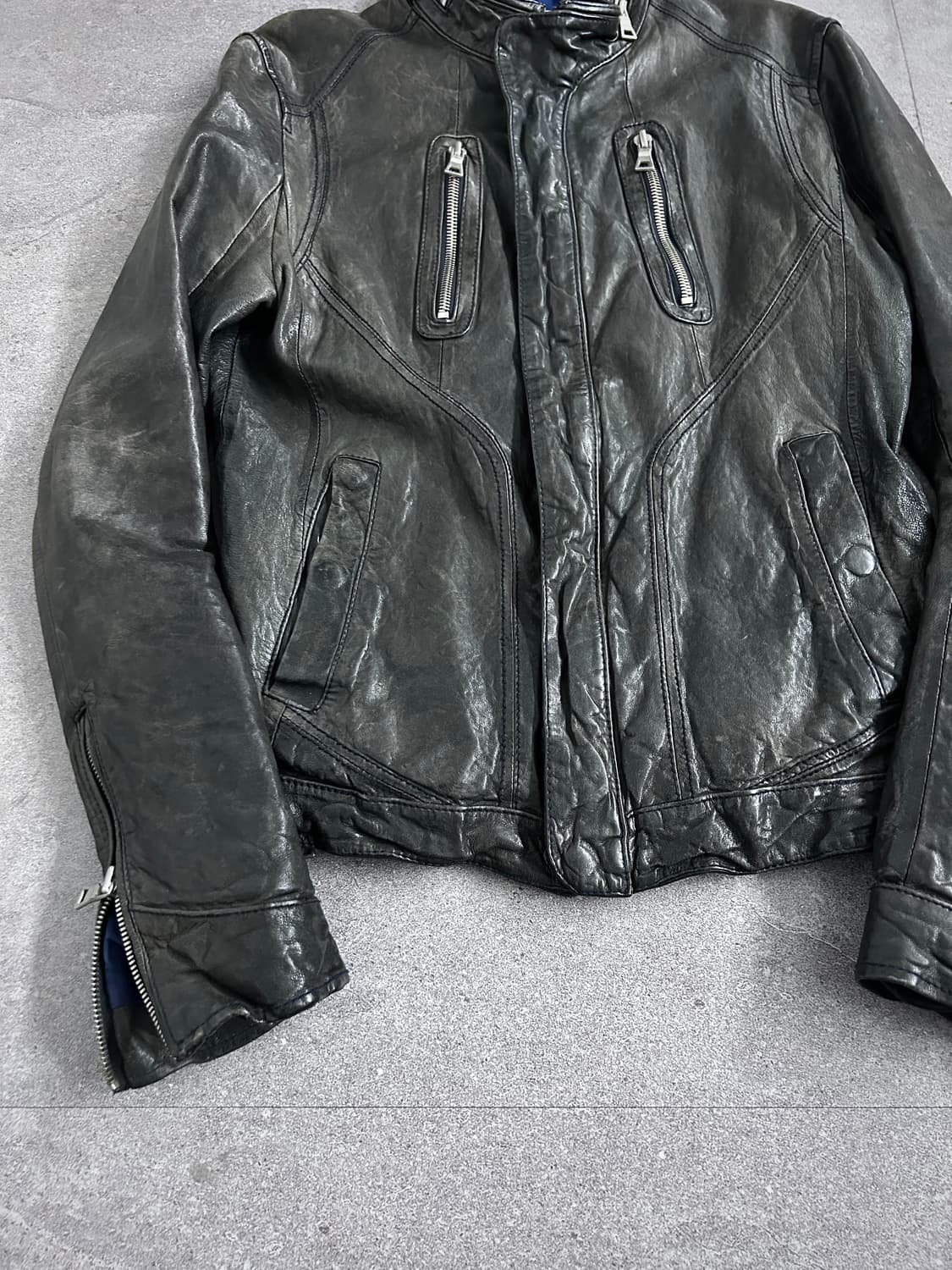 램스킨 레더 자켓 상품이미지6