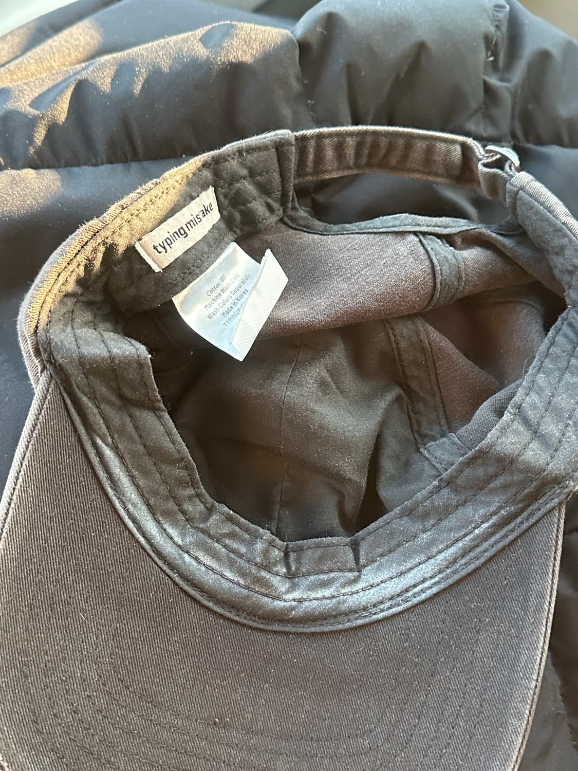 타이핑미스테이크 볼캡 상품이미지2