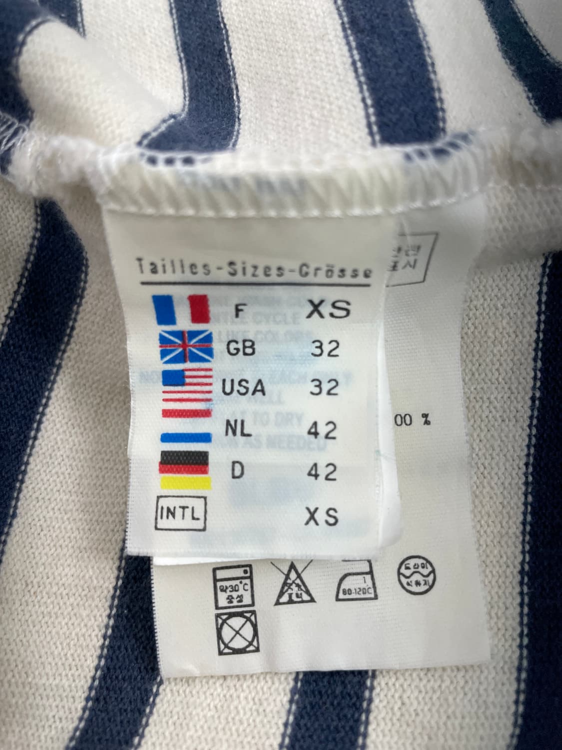 세인트 제임스 x 투써즈 콜라보 숄더 버튼 스트라이프 티셔츠 상품이미지7