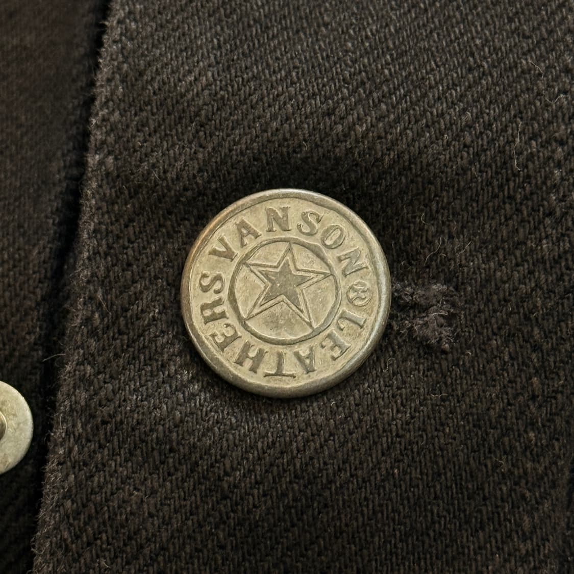 밴슨 레더 데님 트러커 워크 자켓 M 상품이미지4