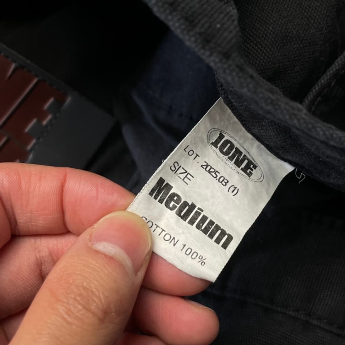  IONE 와이드 카고 데님팬츠  상품이미지4