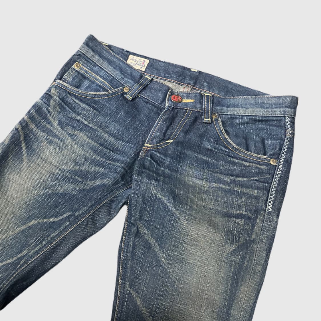 빈티지 로우라이즈 스키니진 ✶ y2k 오네갸루 핀터깔 상품이미지1