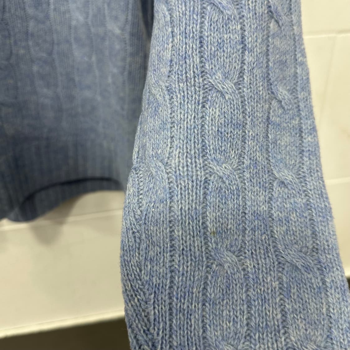 폴로 랄포로렌 브이넥 꽈배기니트 상품이미지7