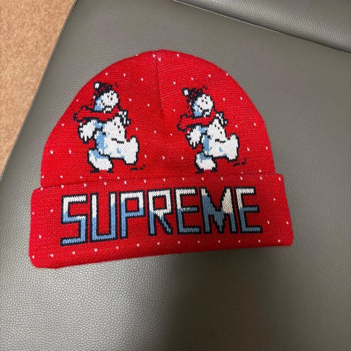 슈프림 스노우맨 비니 레드 상품이미지1