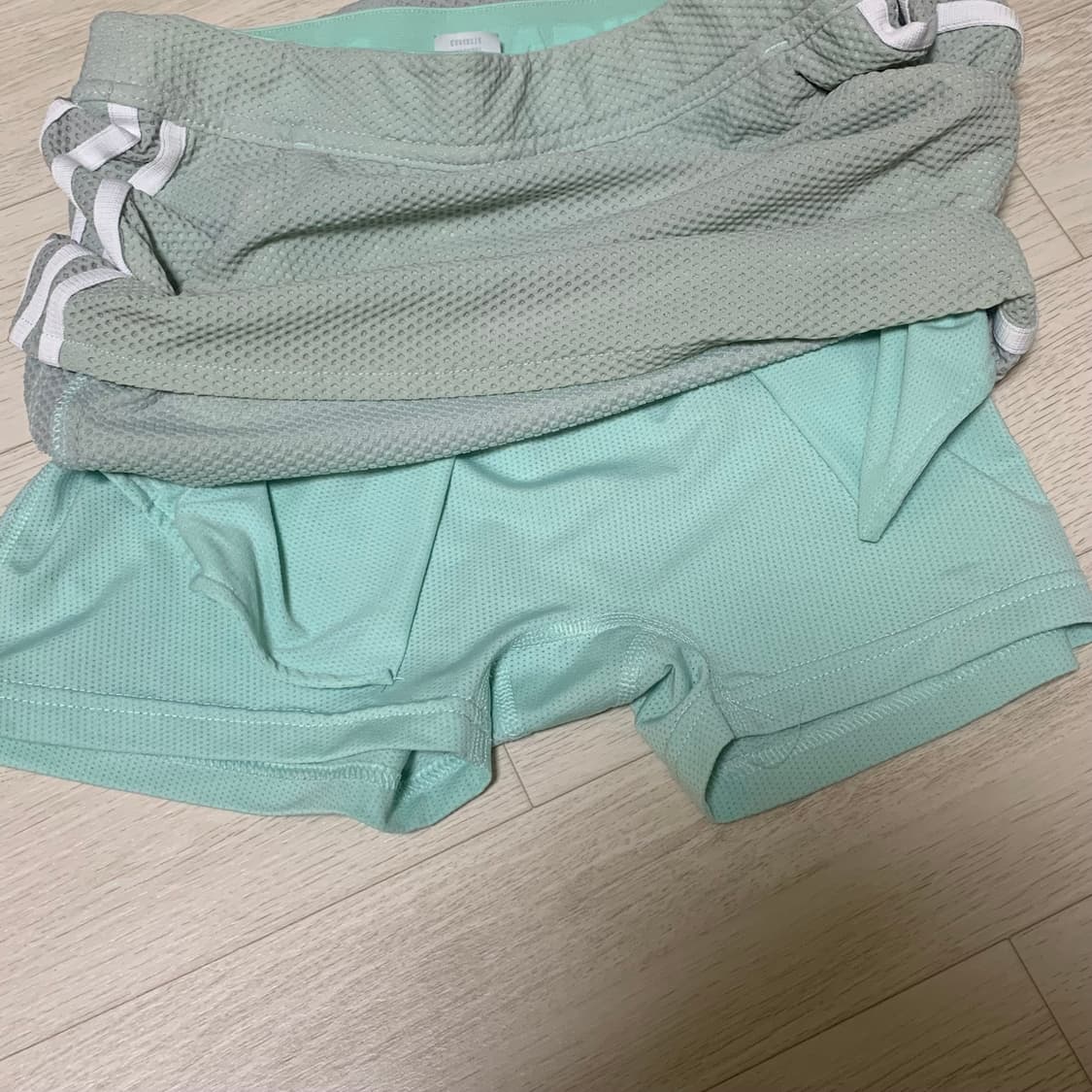 빈티지 아디다스 미니 스커트 민트 골프 치마 삼선 스포티 져지 상품이미지4