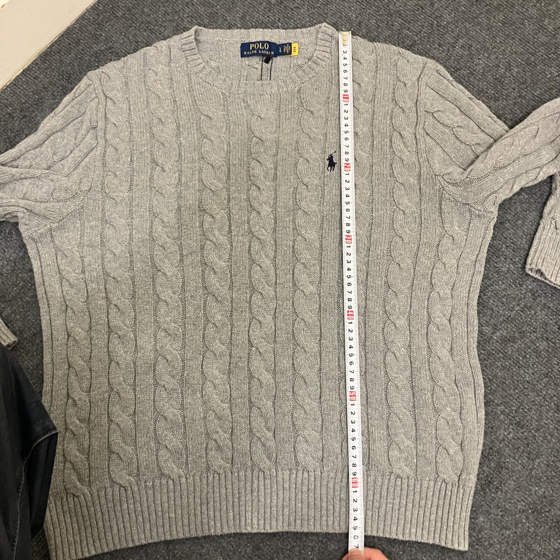 N83 폴로 꽈배기 니트 그레이 상품이미지5