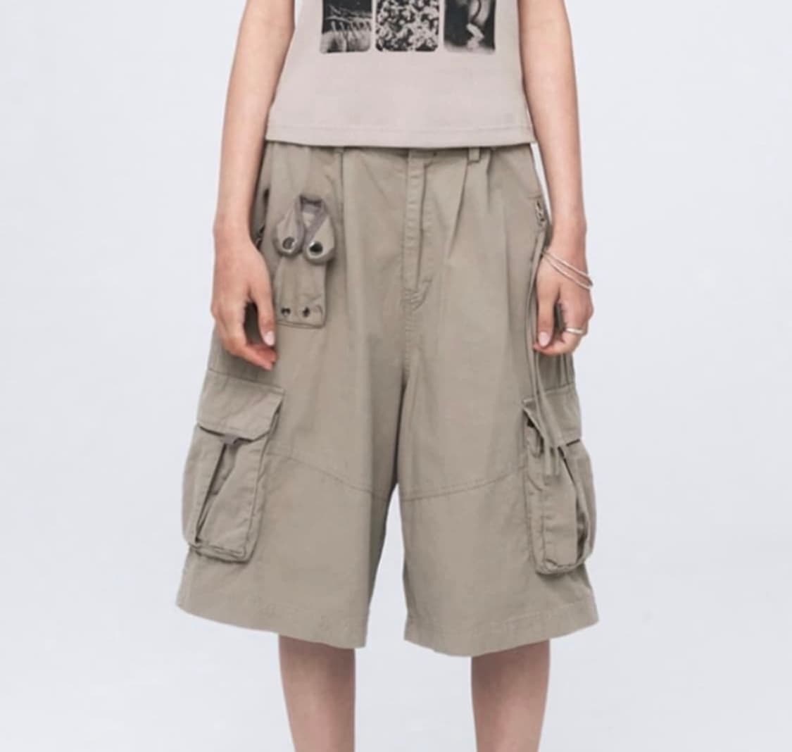 Nache Washing cargo half pants 1사이즈 상품이미지1