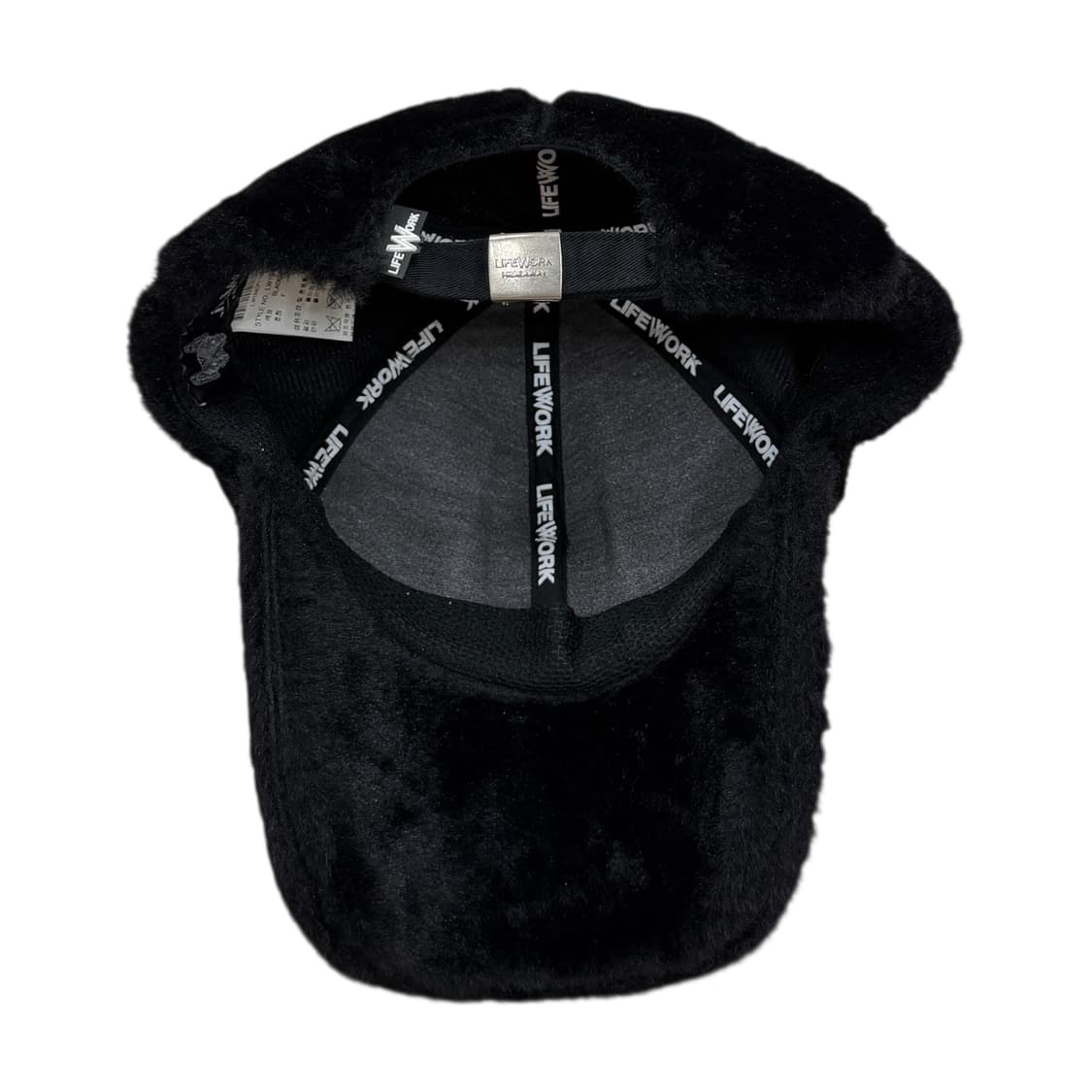 라이프워크 밍스타 퍼 볼캡 모자 블랙 상품이미지3