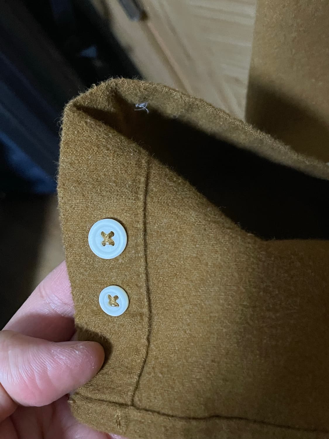 무인양품 버튼 다운 셔츠 (브라운 L) 상품이미지4