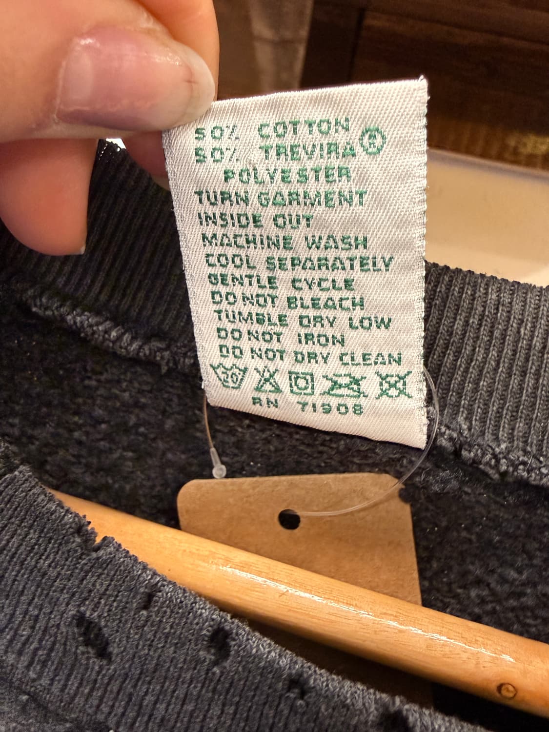 1990s TEXAS 커팅암 스웻 반팔티 상품이미지6