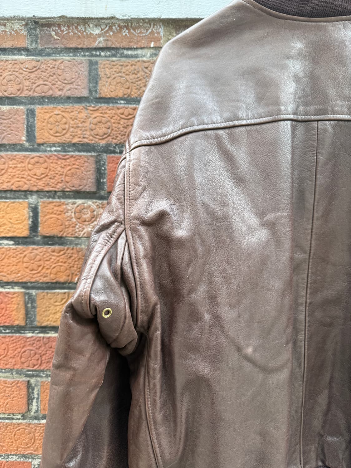 80s 골든베어 소가죽 ma-1 자켓 42(2XL) 상품이미지7