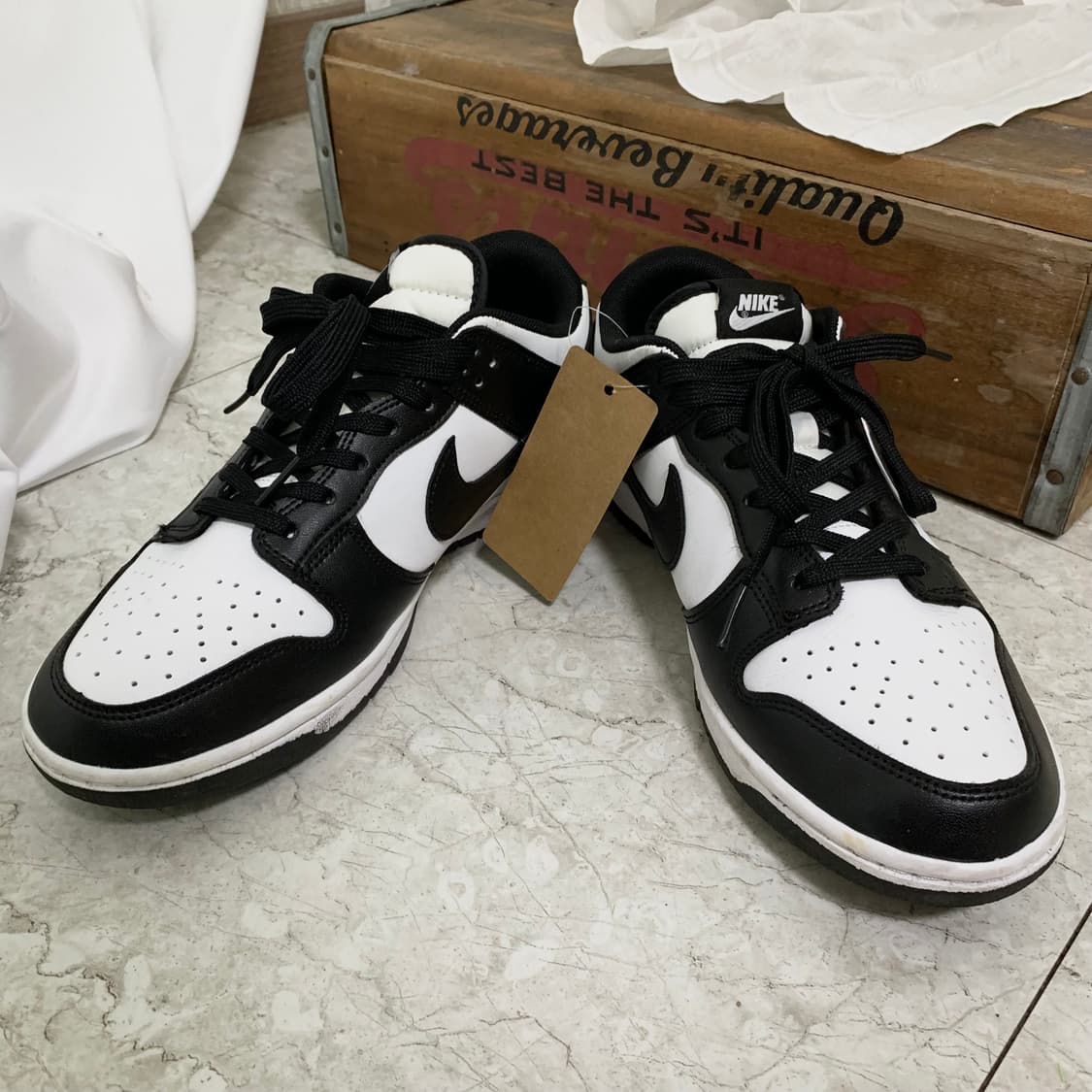 나이키 조던 덩크 로우 블랙 화이트 오레오 범고래 265 상품이미지1