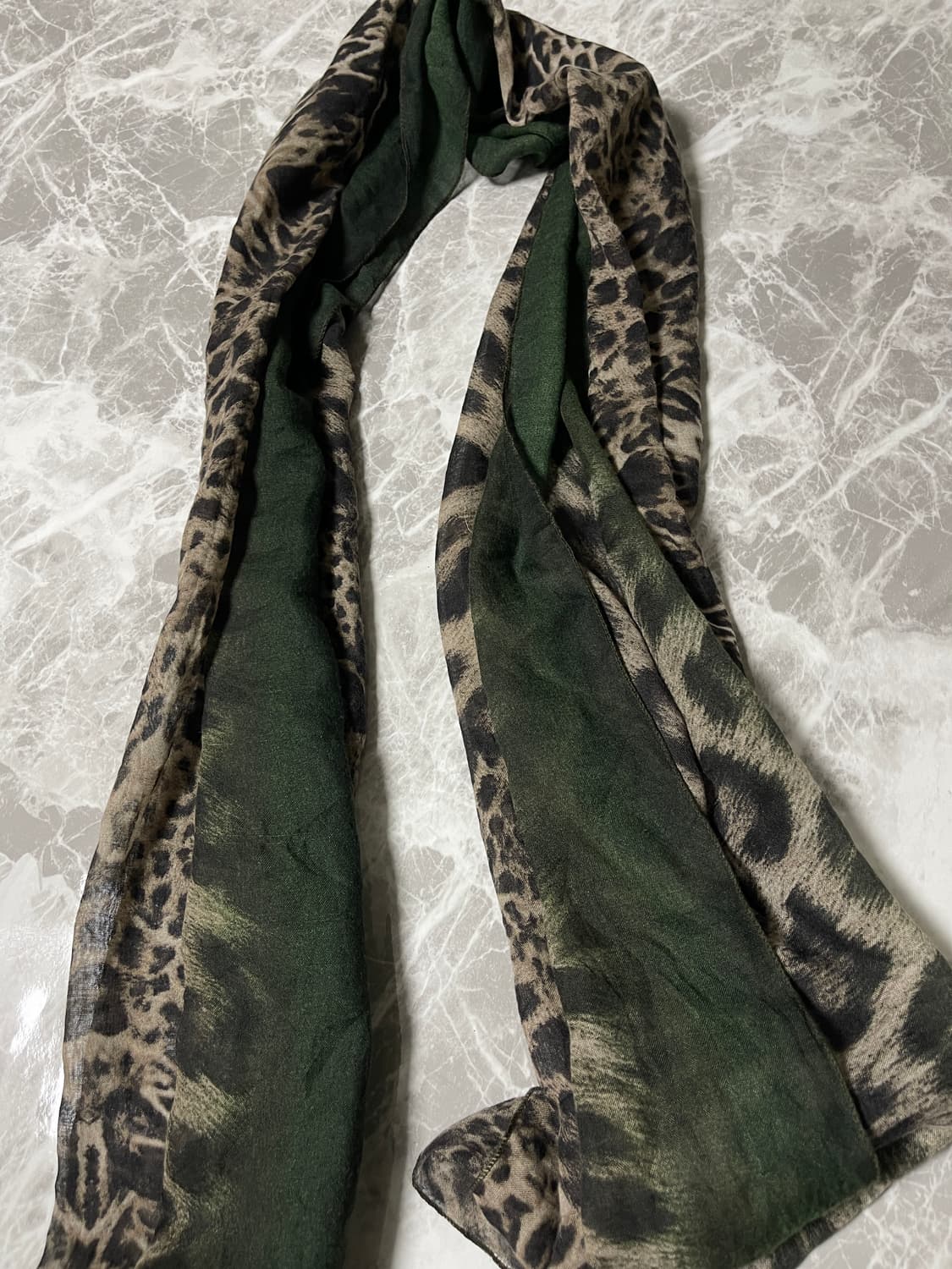 (Japanese vintage)leopard scarf muffler 상품이미지3