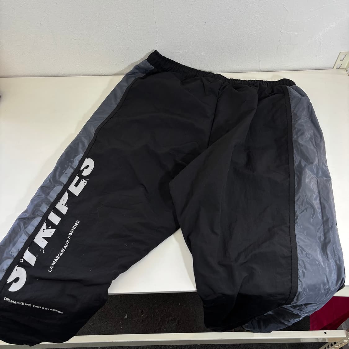 XL-XXL 아디다스 블랙 나일론 우븐조거팬츠 상품이미지4