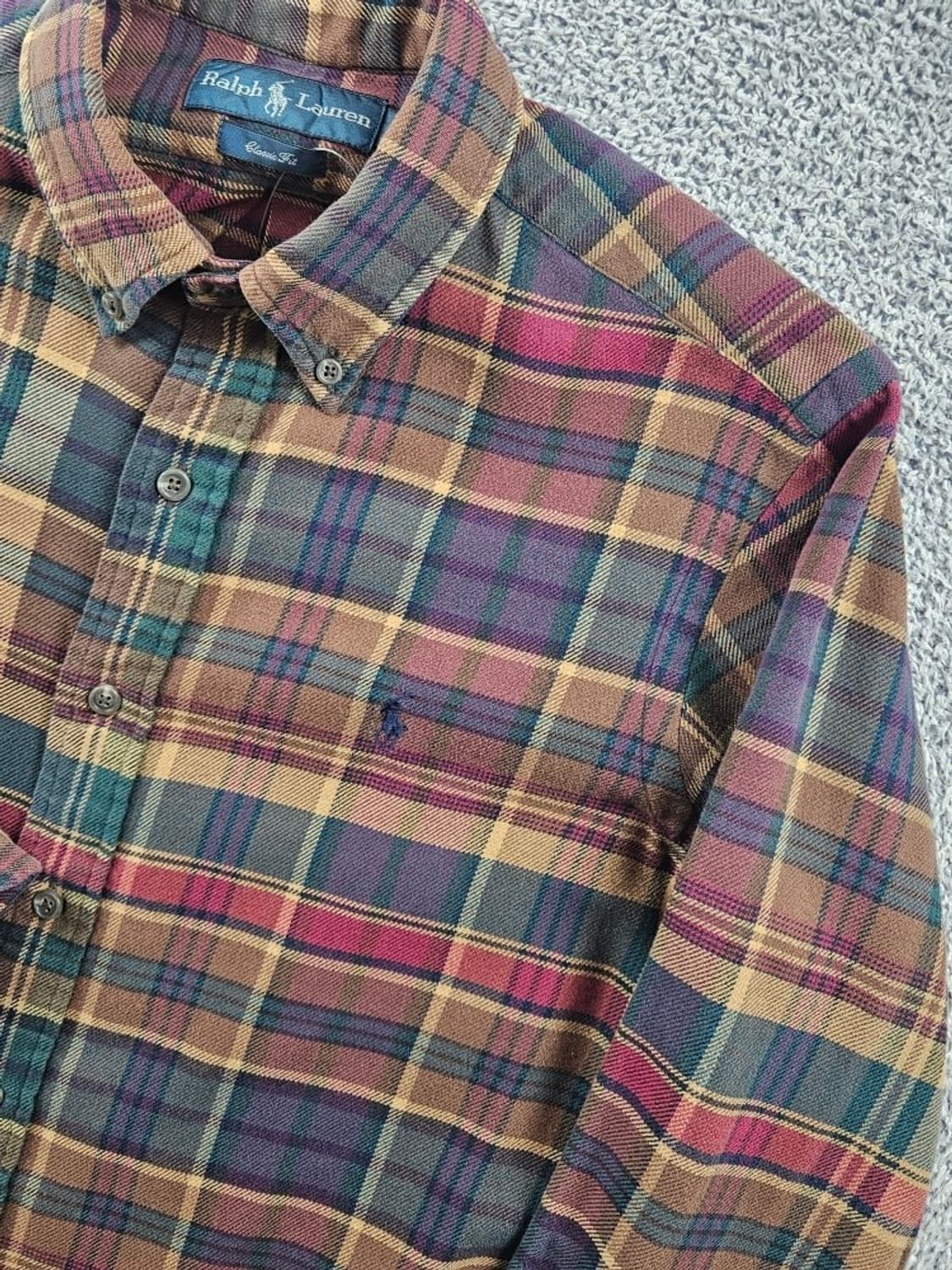폴로랄프로렌 체크 플란넬 클래식 셔츠 ( M ) / 10985 상품이미지7