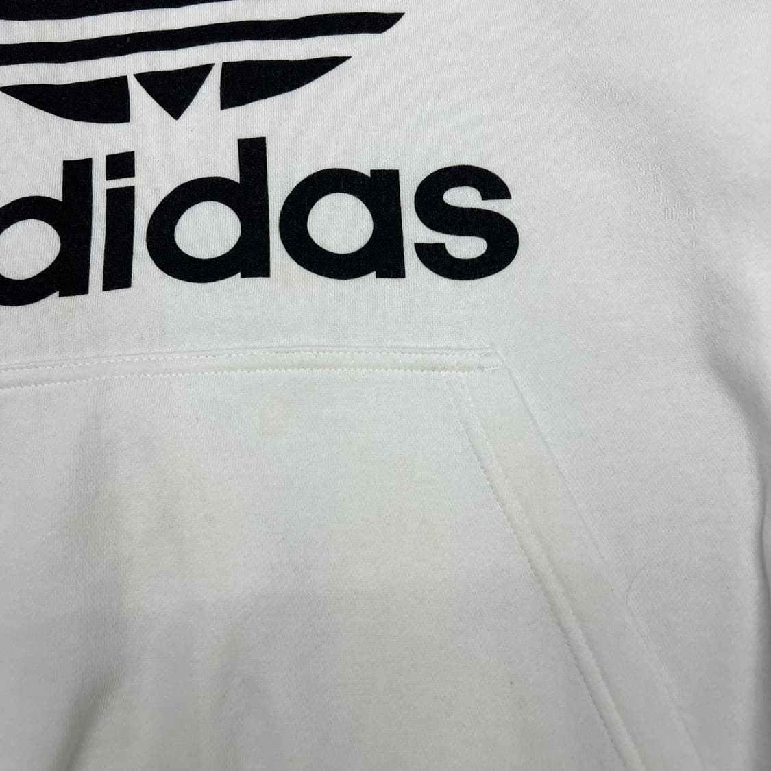 아디다스 화이트 빅로고 후드 상품이미지2