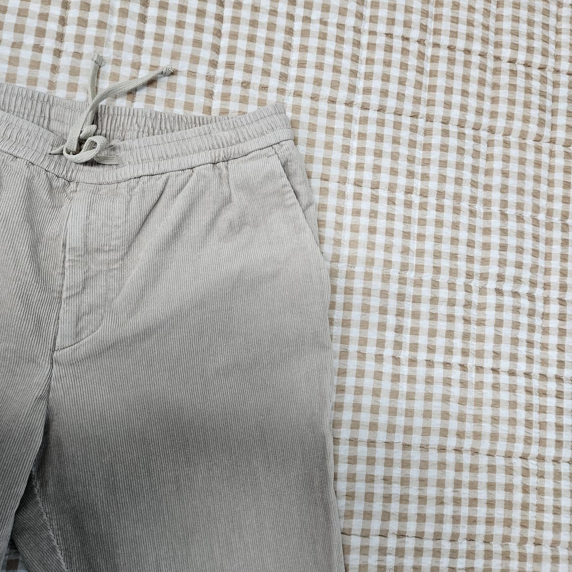 지오지아 밴딩 골덴 면바지 남자32~33 상품이미지3