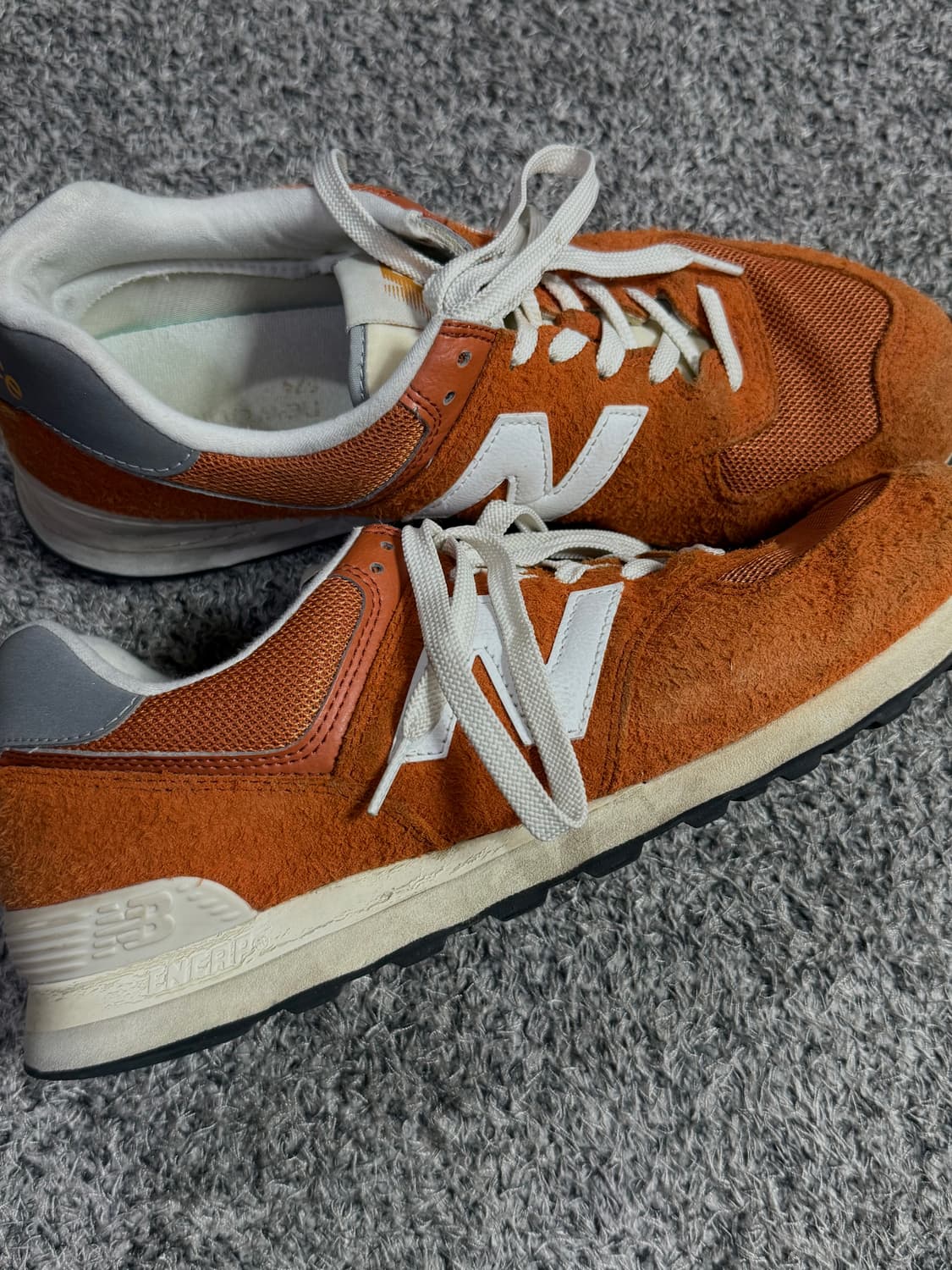 뉴발란스 574 헤리티지 오렌지 버스트 화이트 상품이미지2