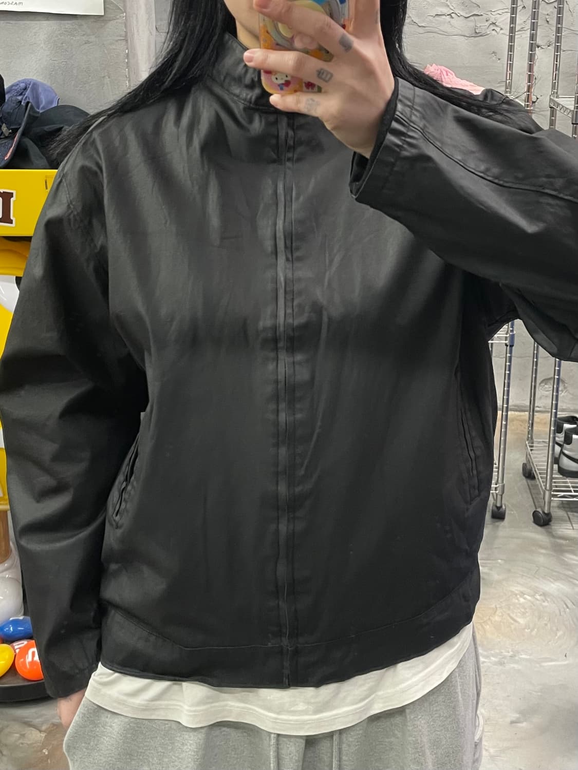 캘빈 클라인 코팅 바이커 자켓 상품이미지9