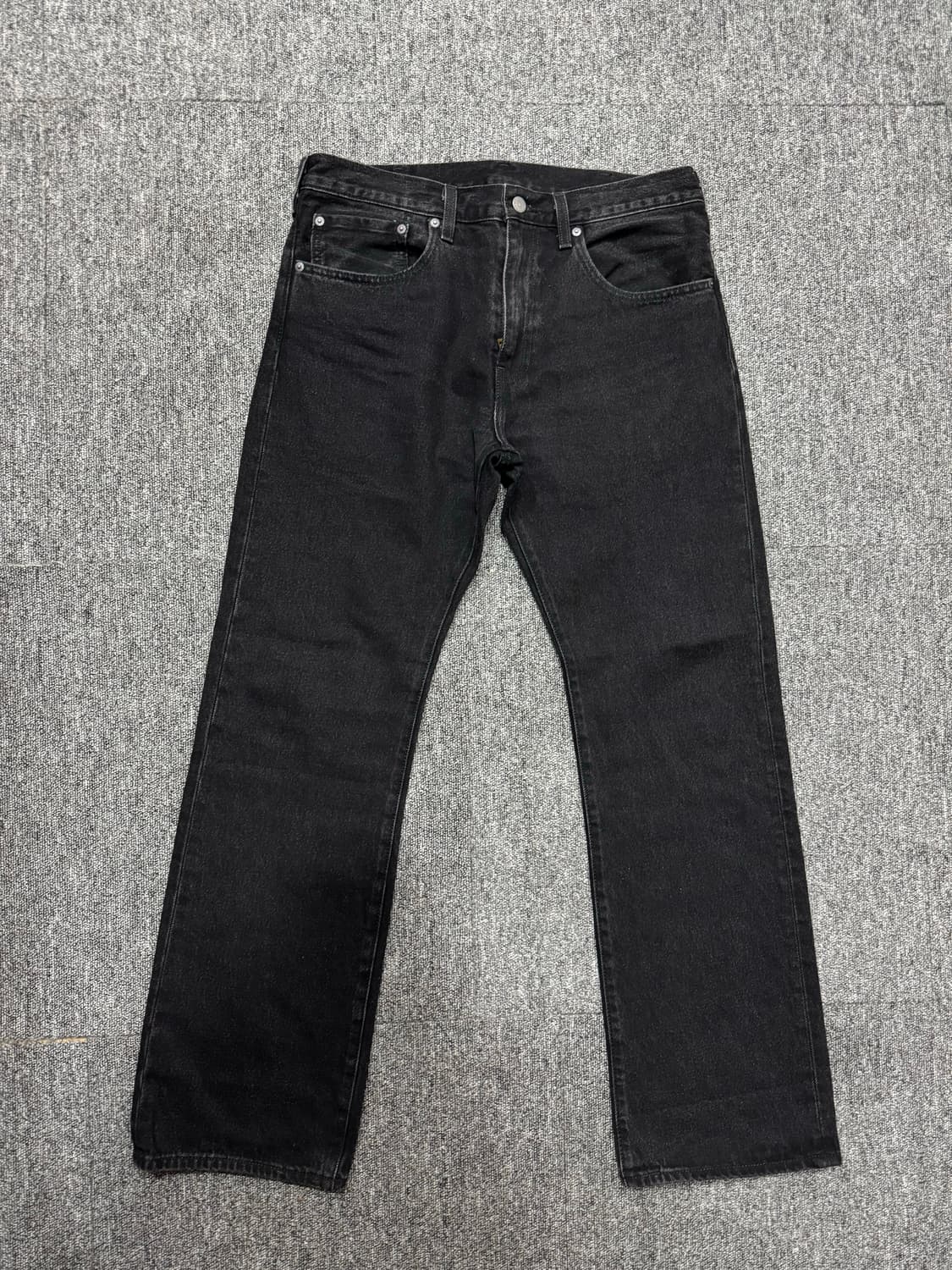리바이스 517 프리미엄 블랙 워시드 데님 34 상품이미지2