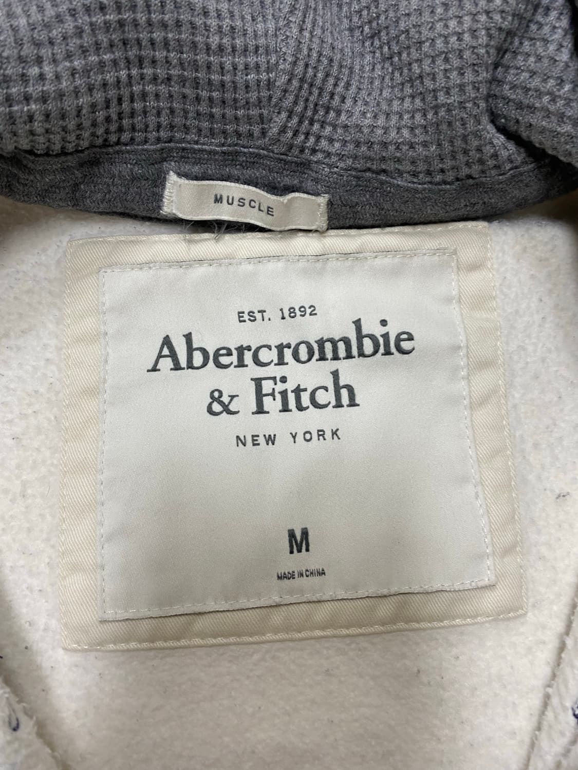 아베크롬비 후드집업 화이트 m 상품이미지2