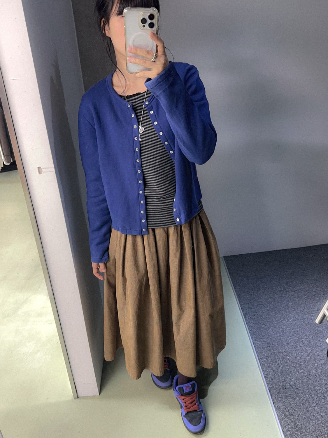 lee beige corduroy skirt 상품이미지3