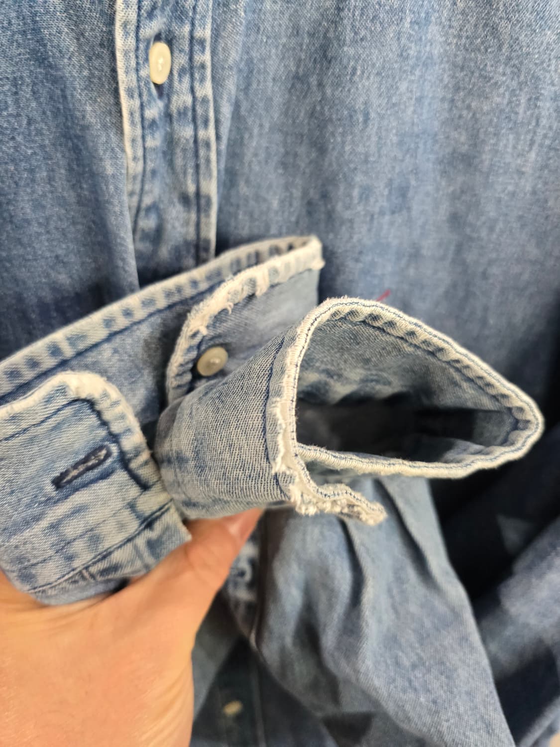 폴로 랄프로렌 오버핏 빈티지 청남방  상품이미지6