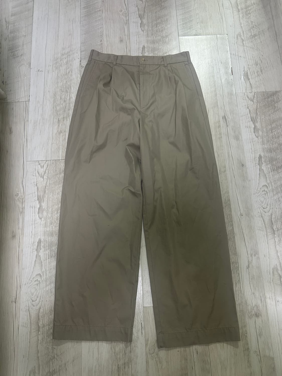 [SW] 토마스모어 카키 투턱 치노 팬츠 상품이미지1