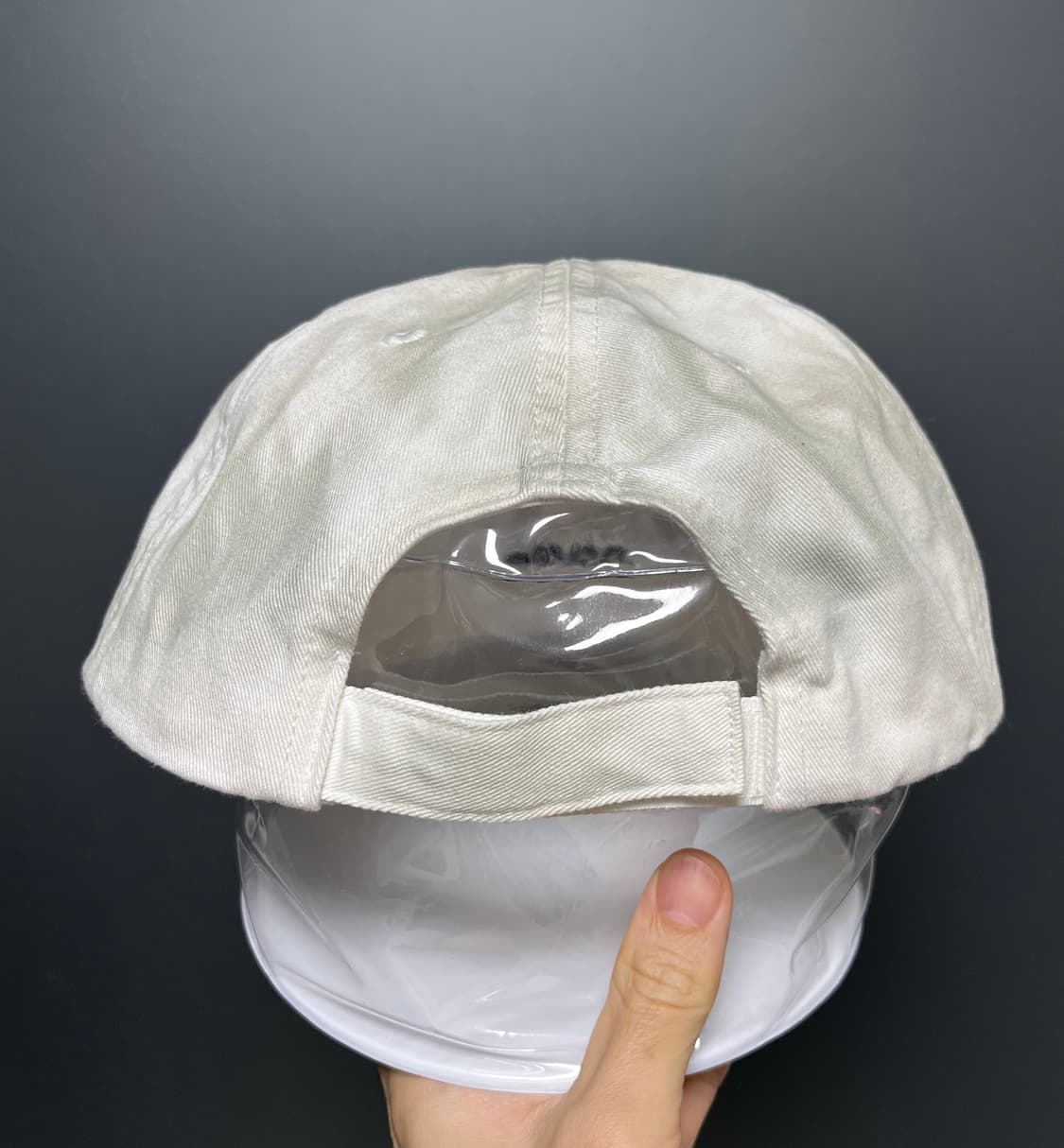 032c 더티 화이트 볼캡 모자 판매. 상품이미지6