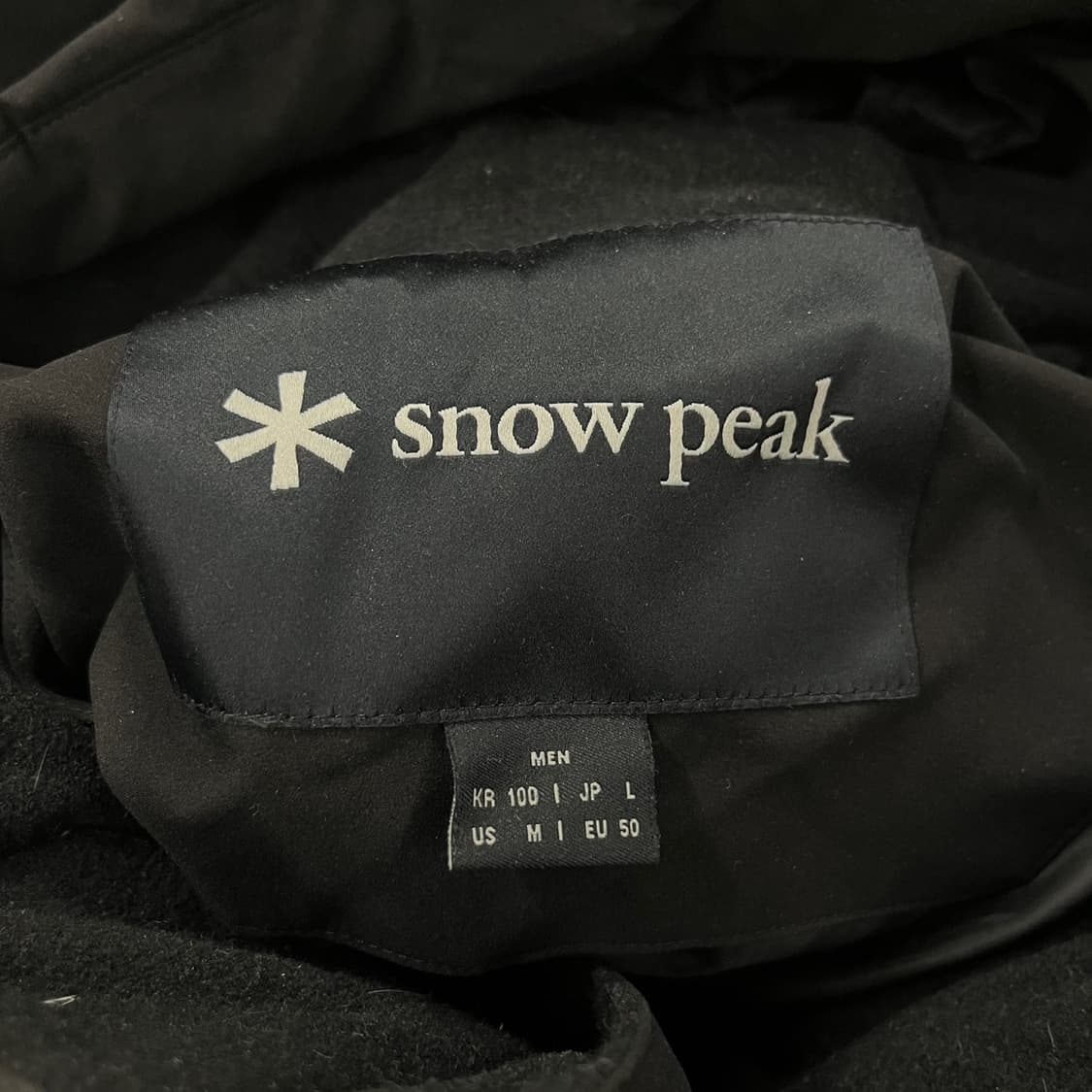 [정품/100,L] 스노우피크 롱패딩 블랙 b19 상품이미지6