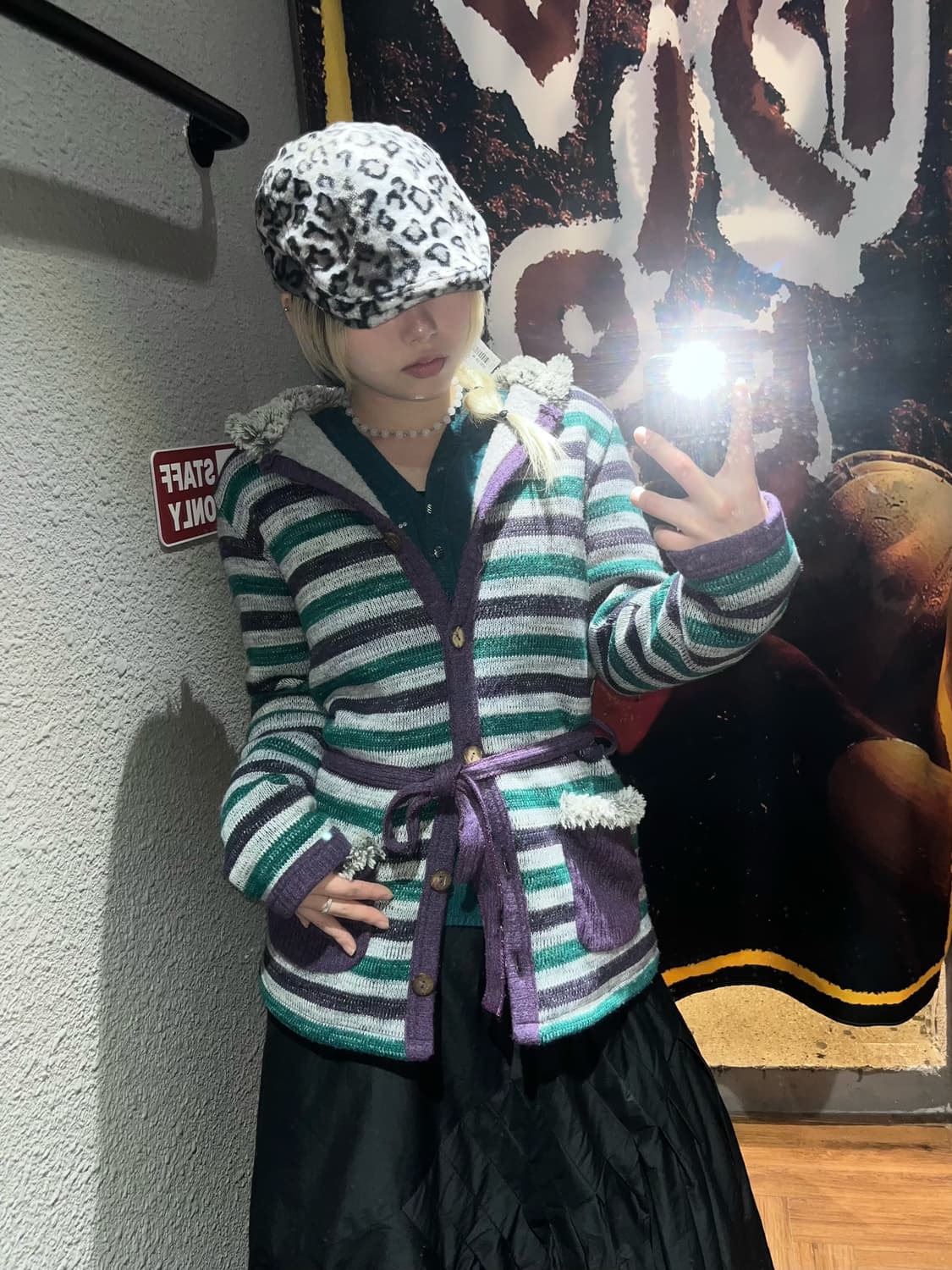 키치 스트라이프 가디건 상품이미지2