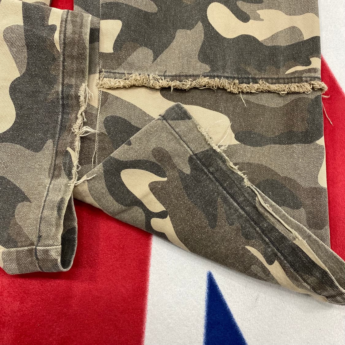 와이드 카모 카고팬츠 M 상품이미지4