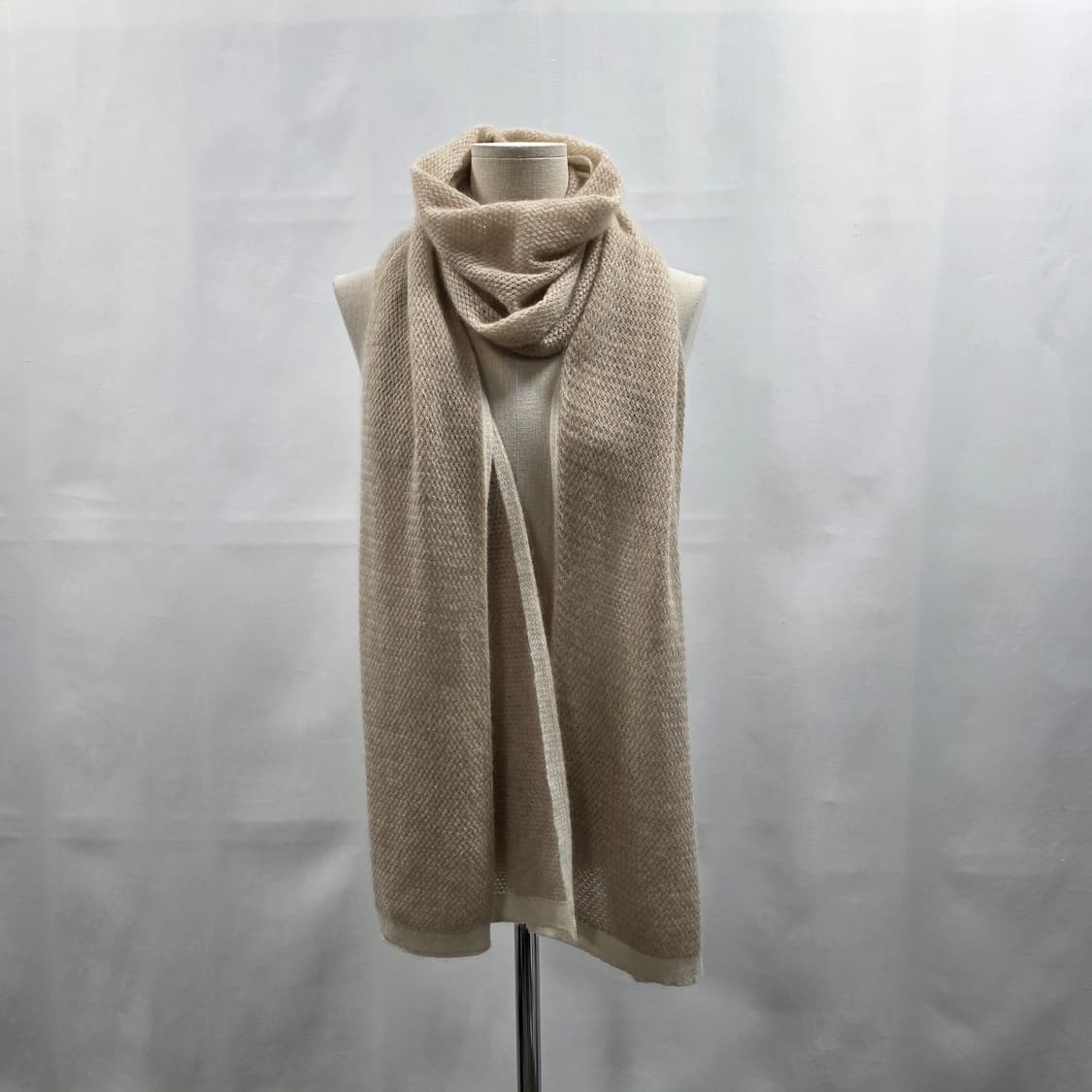 1838 에르헴 erhem 캐시미어 100 배색 니팅 머플러220/35 상품이미지1