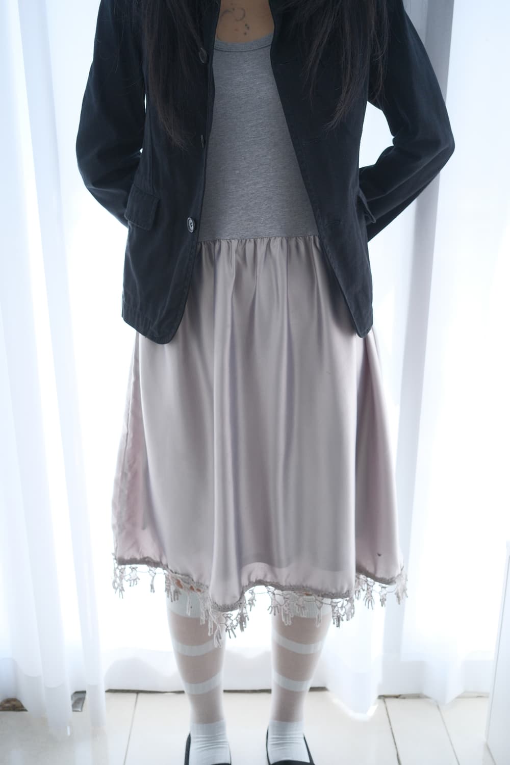 Round collar cotton jacket  상품이미지1