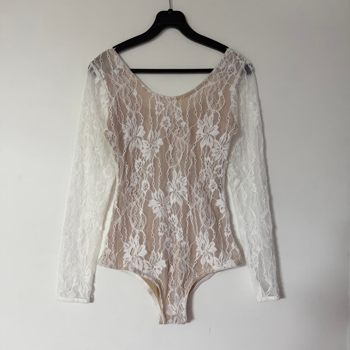 새상품 여자 레이스 긴팔 바디수트 상품이미지4
